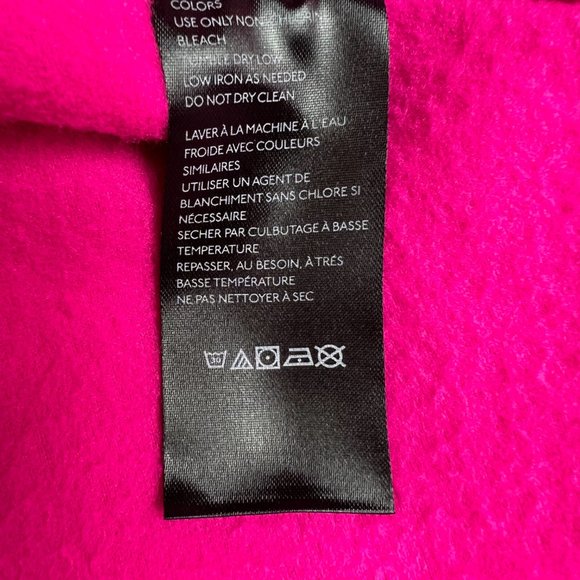 Urban Outfitters Neon Pink Fleece Swing Quarter Zip Size M - Picture 5 of 5